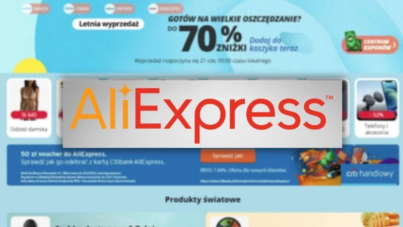 Letnia wyprzedaż na AliExpress. Odbierz kupony, zapraszaj znajomych