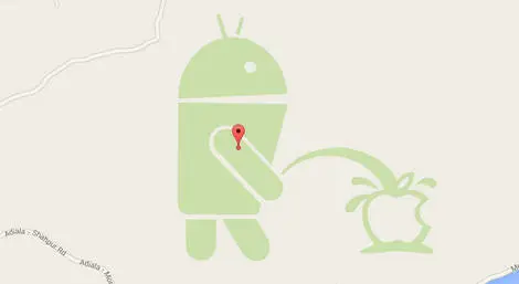 Android sika na Apple? Takie rzeczy tylko na Mapach Google