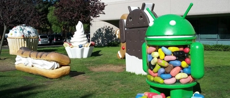 Jelly Bean na 1/4 Androidów, Gingerbread poniżej 40%