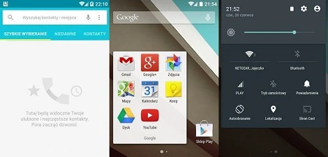 Android L – galeria screenów