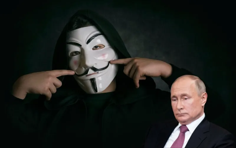 Anonymous znowu zhakowali telewizję i serwisy streamingowe w Rosji