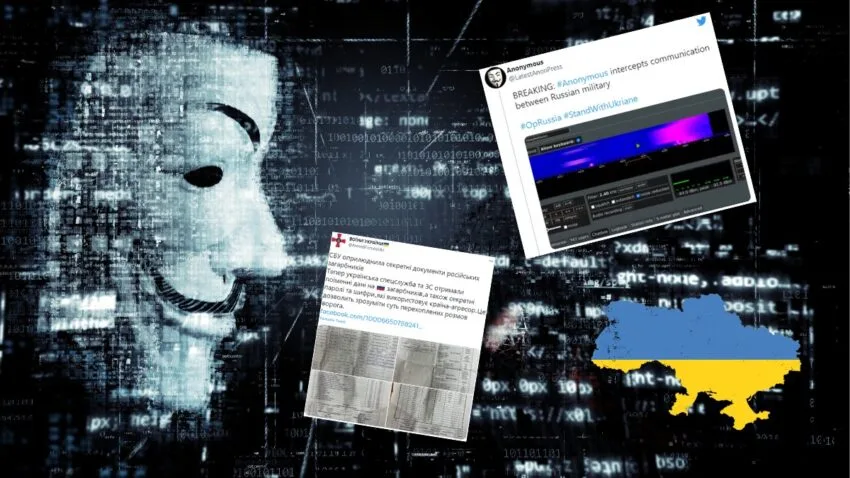 Hakerzy z Anonymous podsłuchują rosyjskie wojska. Ukraina przejęła szyfry Rosjan