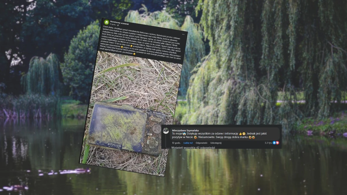 Wyłowił aparat z Warty. Po 10 latach odnalazła się jego właścicielka