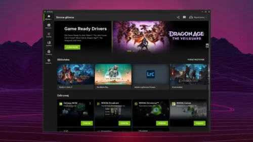aplikacja NVIDIA