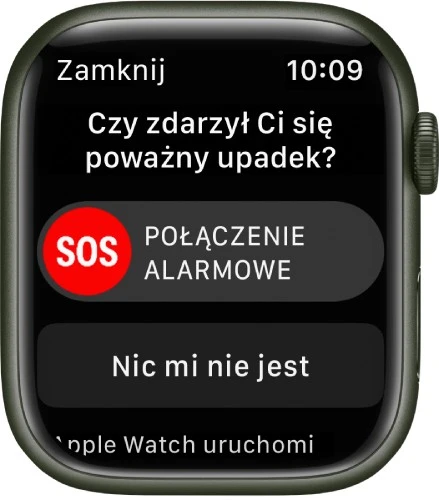 funkcja wykrywania upadków apple watch