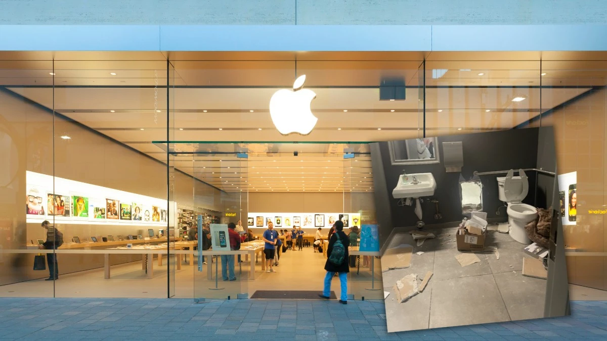 Złodzieje wycięli dziurę w toalecie. Ukradli iPhone’y za 2 miliony złotych