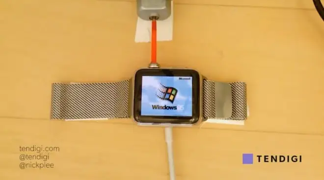 Windows 95 uruchomiony na zegarku Apple Watch