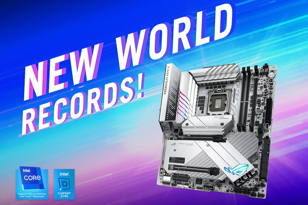 Kolejny rekord OC na Intel Core 13 gen. 9 GHz przebite na płycie ASUS i ciekłym helu