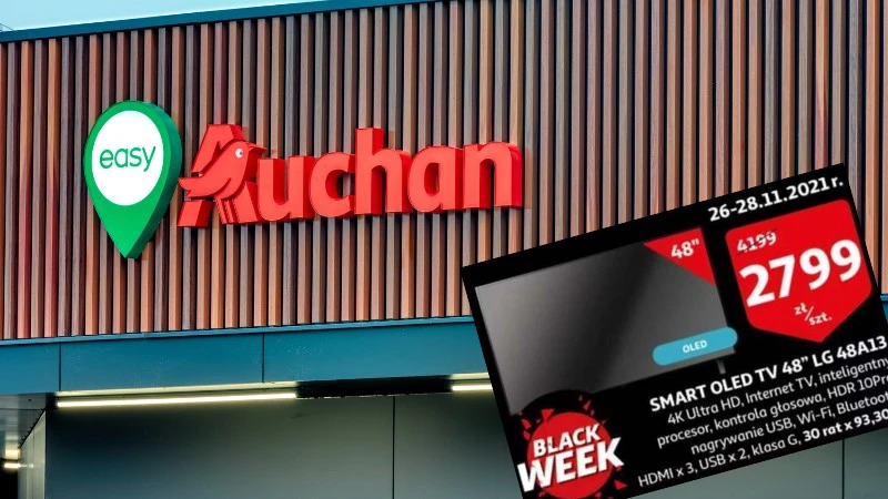 Czarny Piątek w Auchan. Jest TV OLED LG w szokująco niskiej cenie