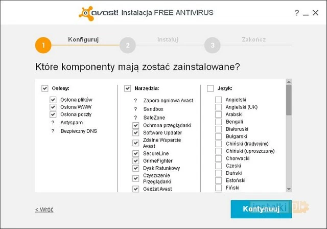 avast instalacja 2