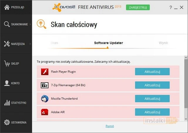 avast software updater