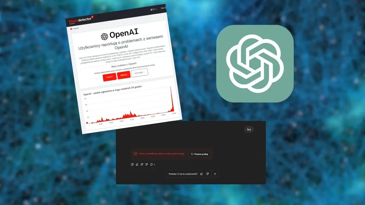 Kolejna awaria ChatGPT. Usługa nie działa poprawnie (10.06.2025)