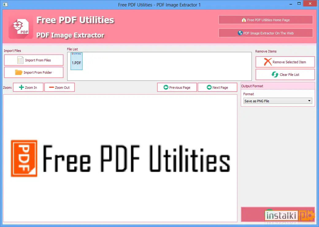 Okladka PDF Image Extractor