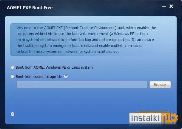 Okladka AOMEI PXE Boot Tool