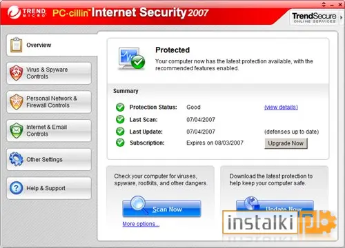 PC-cillin Internet Security 2007