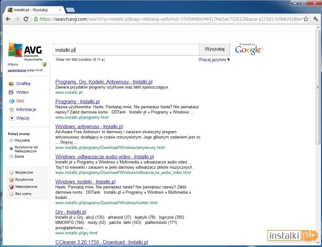 AVG Secure Search