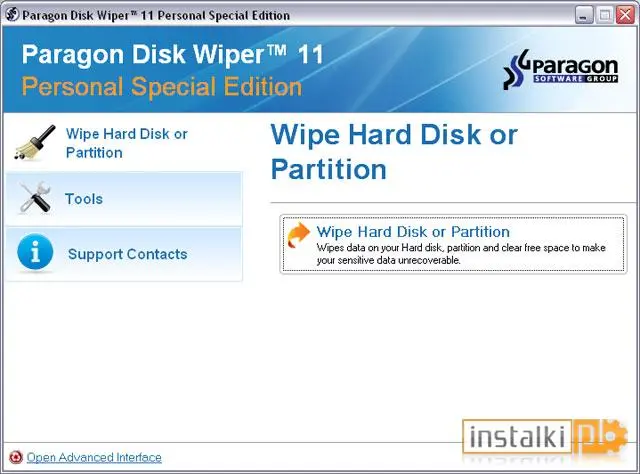 Okladka Paragon Disk Wiper 11 Personal