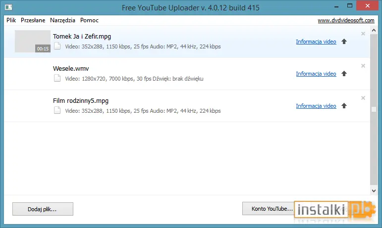 Okladka Free YouTube Uploader
