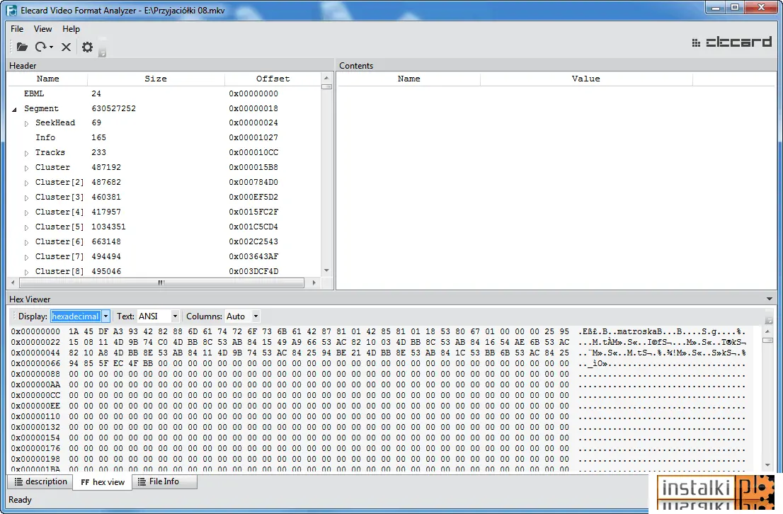 Okladka Elecard Video Format Analyzer