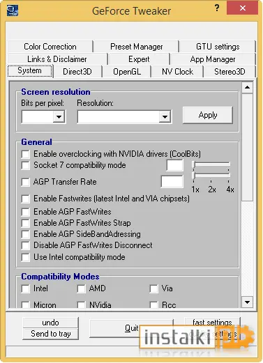 GeForce Tweak Utility