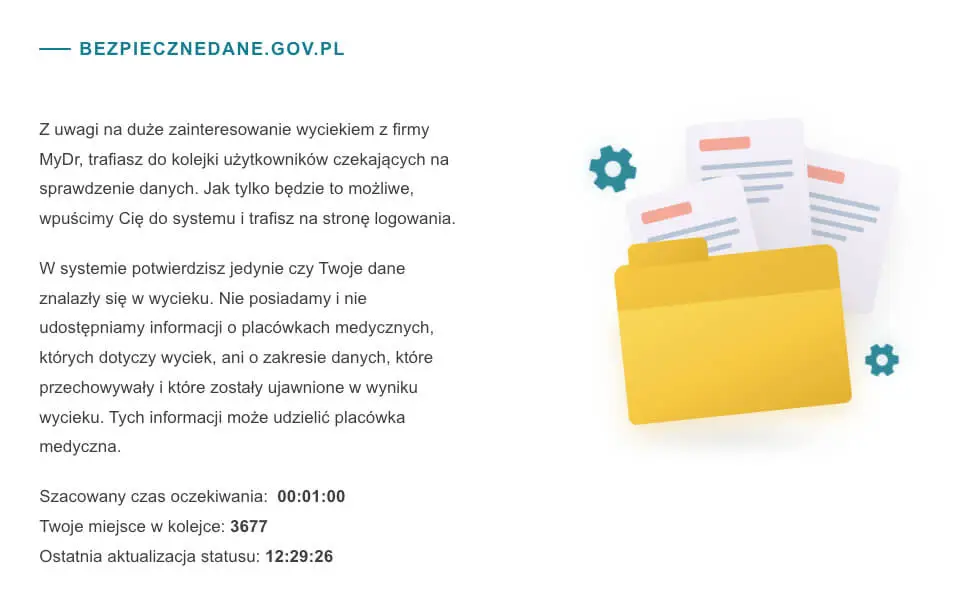 bezpieczne dane zrzut