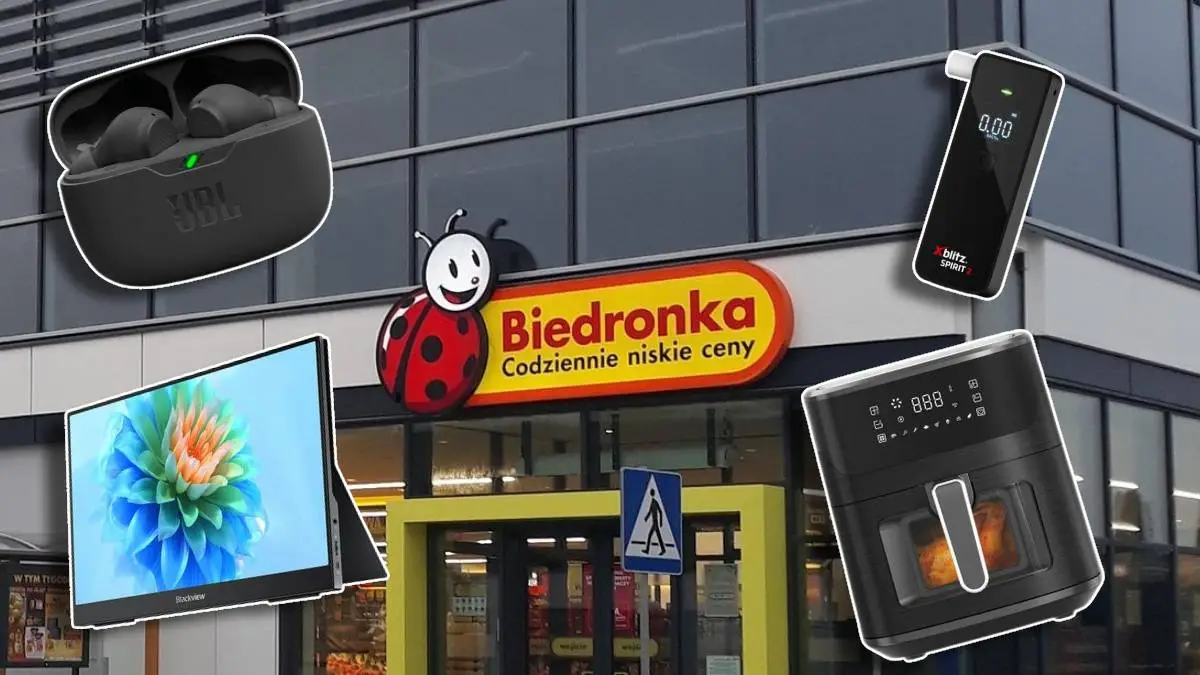 Wyprzedaż elektroniki w Biedronce. Słuchawki JBL, frytkownica beztłuszczowa i nie tylko