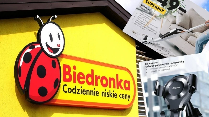 Popularne gadżety Baseus w sklepach Biedronka. Jest też tani odkurzacz