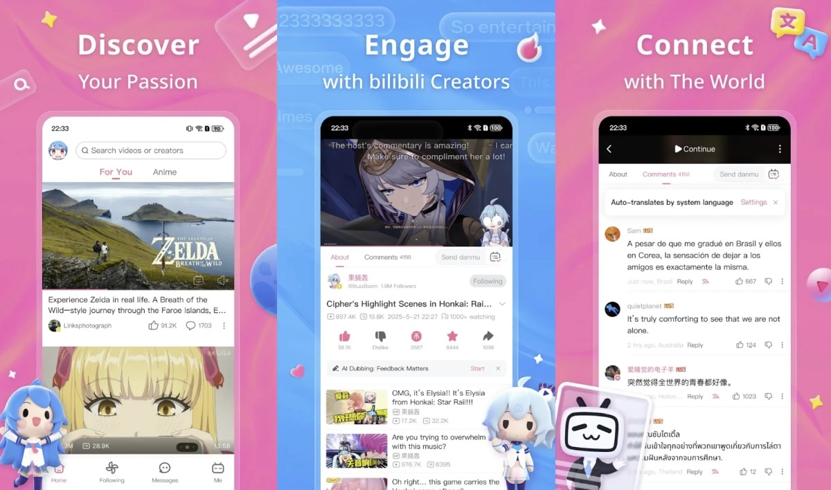 Chiński rywal YouTube rusza na podbój świata. Bilibili ma już miliony pobrań