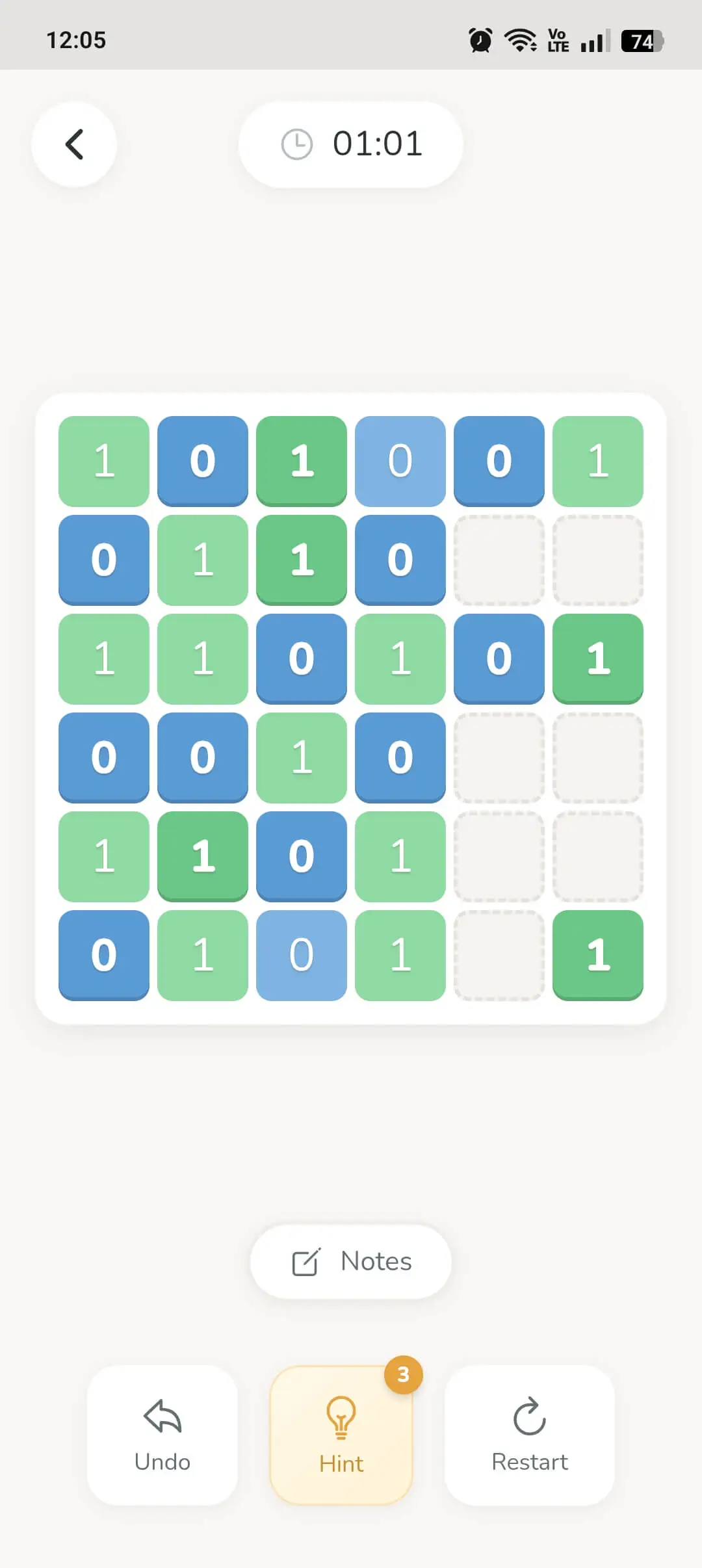 Binary Flow - Brain Puzzles