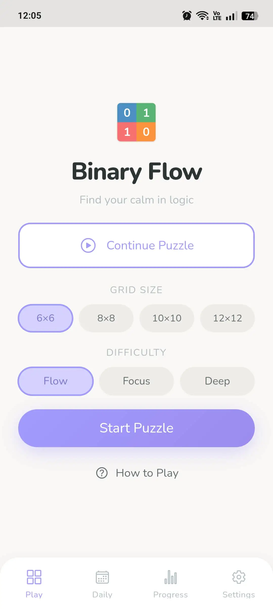 Binary Flow - Brain Puzzles