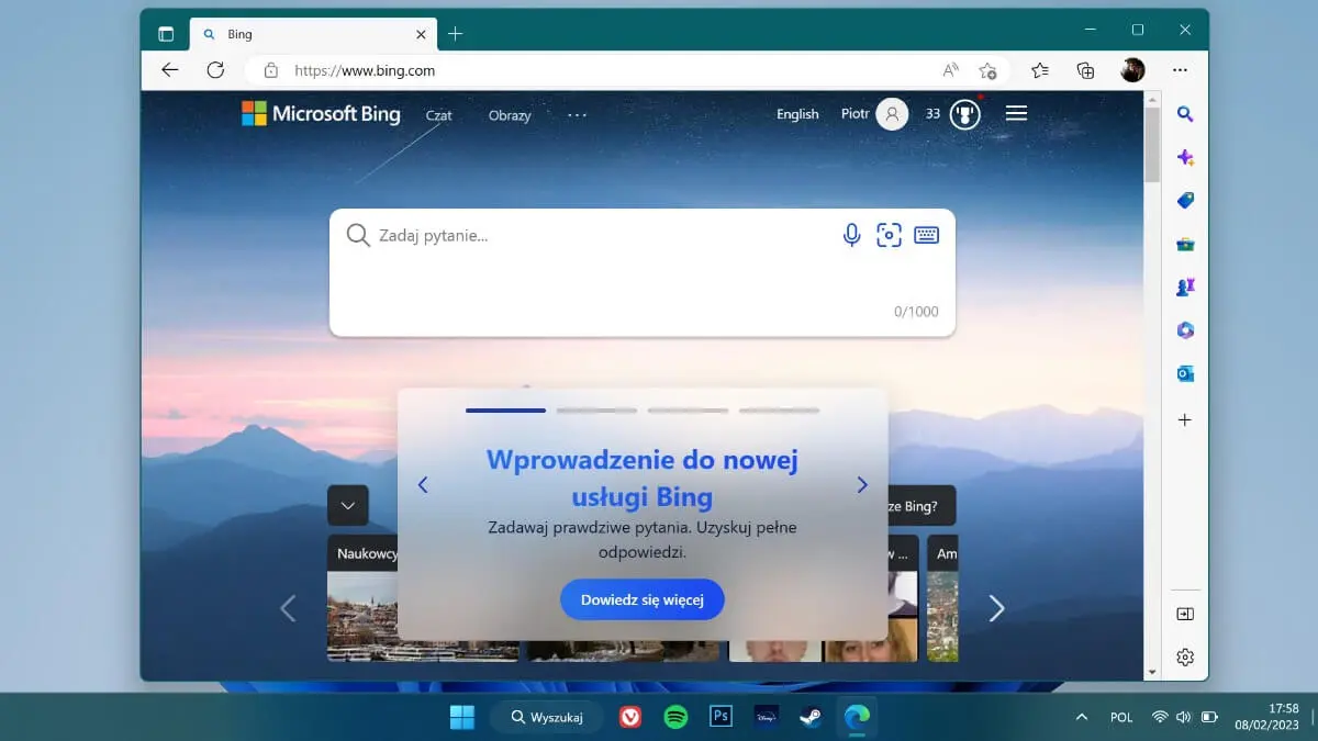 ChatGPT już w wyszukiwarce Bing. Nadchodzi koniec Google?