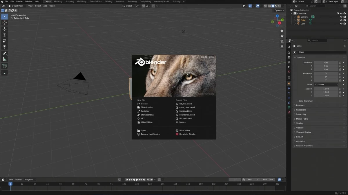 Blender 5.2 LTS
