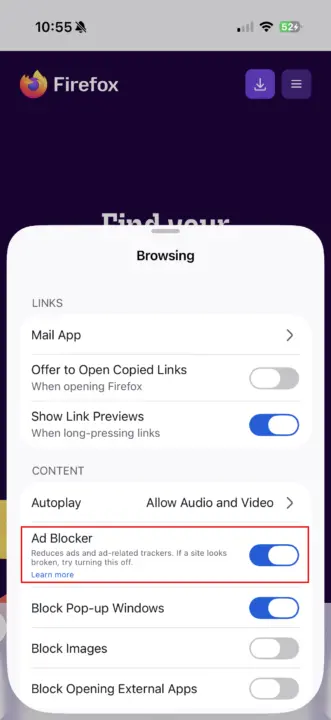 Firefox zaczął blokować reklamy na iOS. Wszyscy na to czekali
