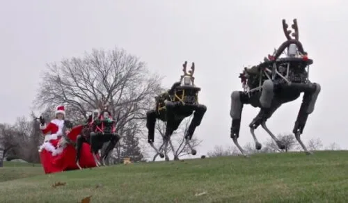 Dzięki Boston Dynamics Mikołaj w tym roku zamienił renifery na roboty! (wideo)