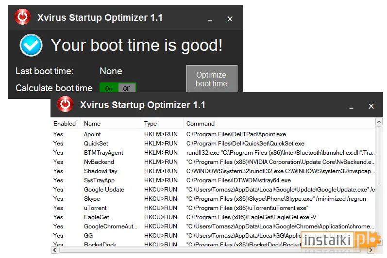 Xvirus Startup Optimizer