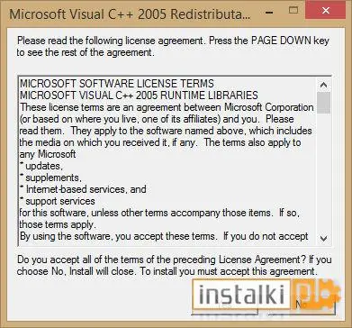 Microsoft Visual C++ 2005 Redistributable Package