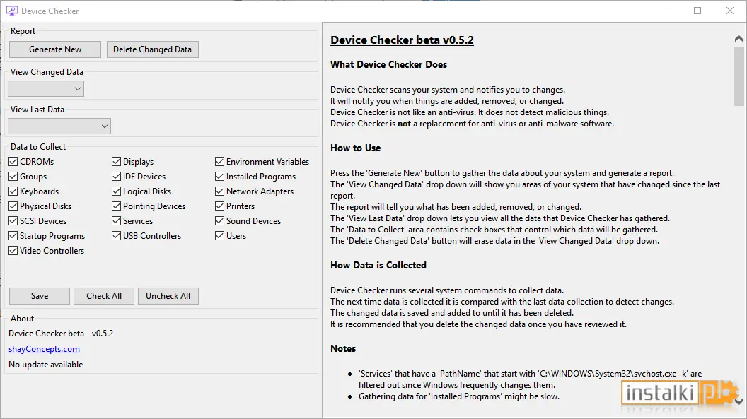 Okladka Device Checker 0.5.2 Beta