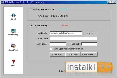 Okladka DSL Web hosting