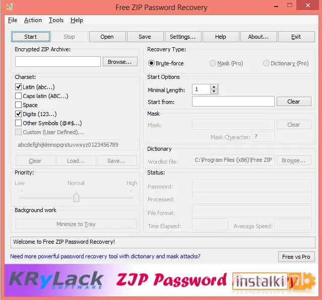 Free ZIP Password Recovery
