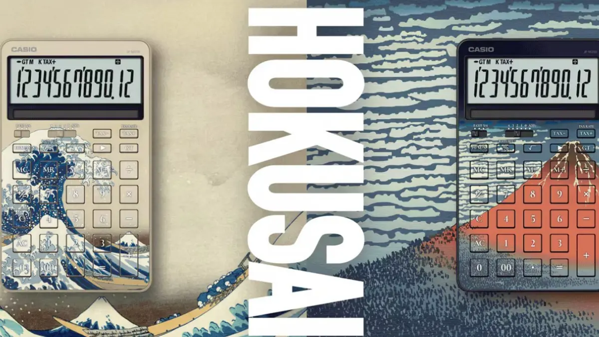 Japońska sztuka na biurku. Casio pokazuje limitowane kalkulatory inspirowane Hokusaïem