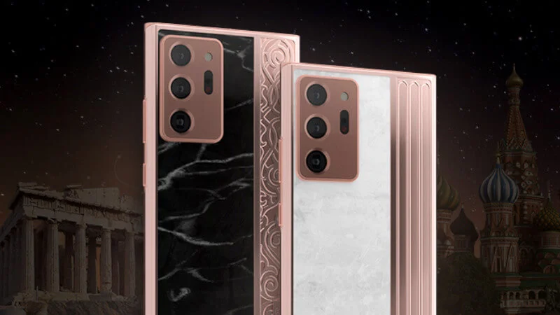 Luksusowy Samsung Galaxy Note 20. Marmur i różowe złoto od Caviar