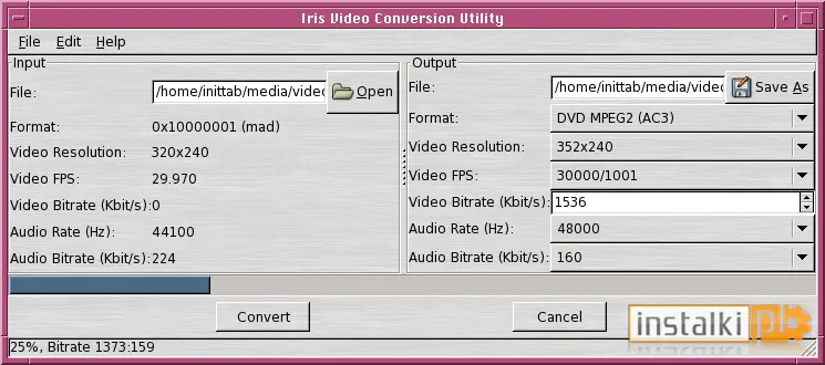 Iris Video Conversion Utility