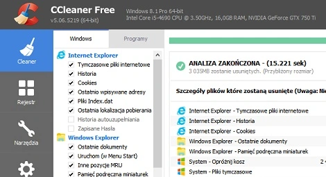 Nowy CCleaner wspiera już Microsoft Edge