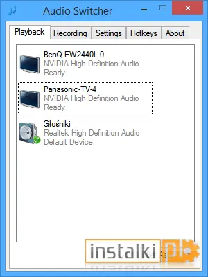 Okladka Audio Switcher