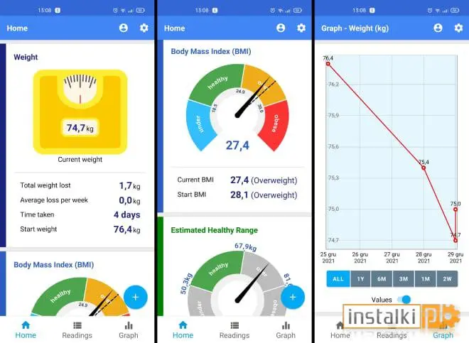 Weight Tracker 6.5 - Zdrowie i fitness - download - instalki.pl
