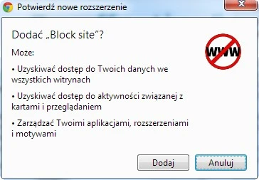 chrome blokowanie stron 2