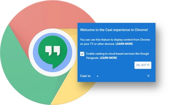 Przeglądarka Chrome z wbudowaną obsługą Google Cast