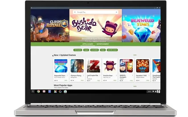 Aplikacje z Androida już dostępne na Chromebookach