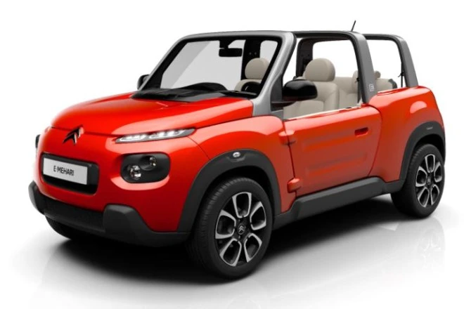 Elektryczny Citroen E-Mehari jest wzorowany na pojeździe „Żandarma z St. Tropez”