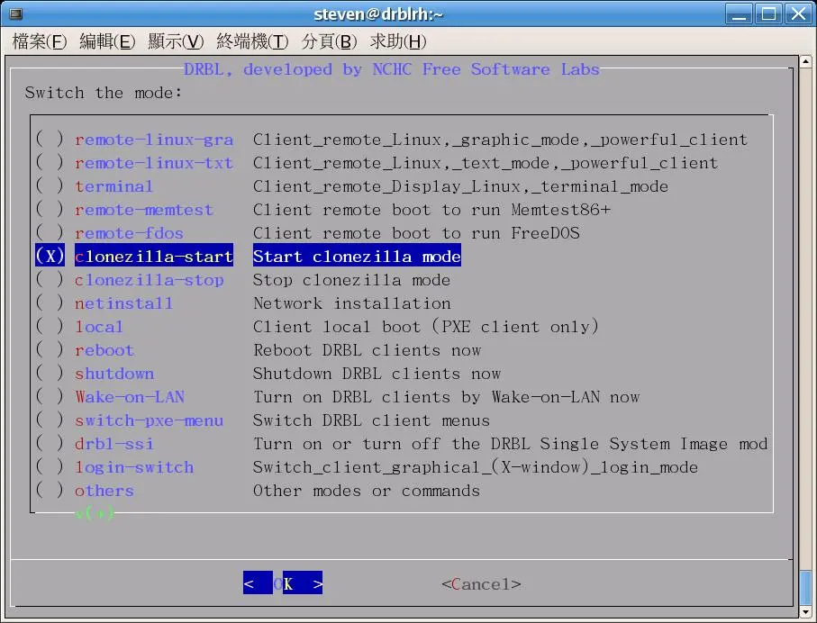 Clonezilla Live w wersji 1.2.6-59